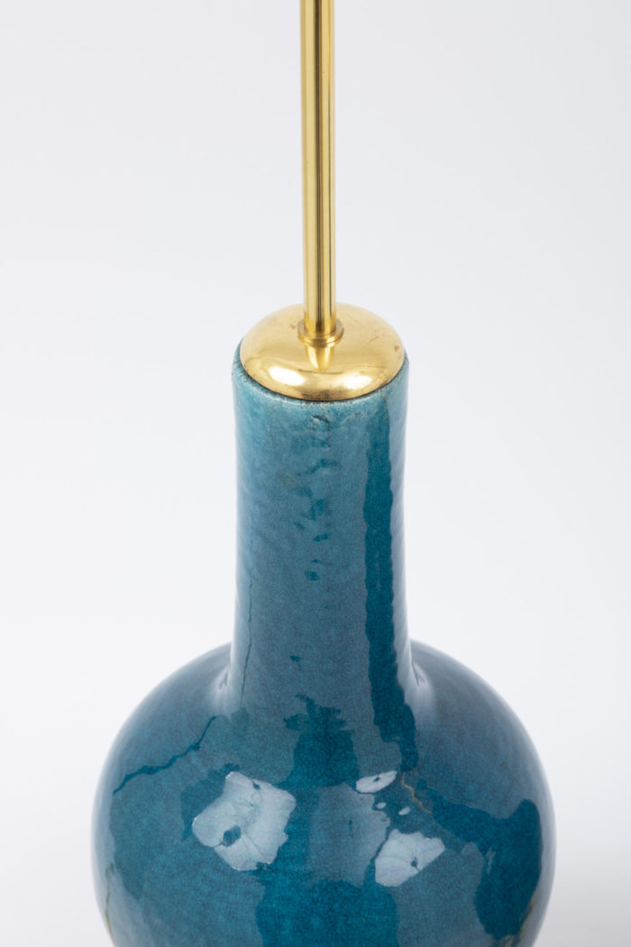 lamps blue earthenware gilt wood mount