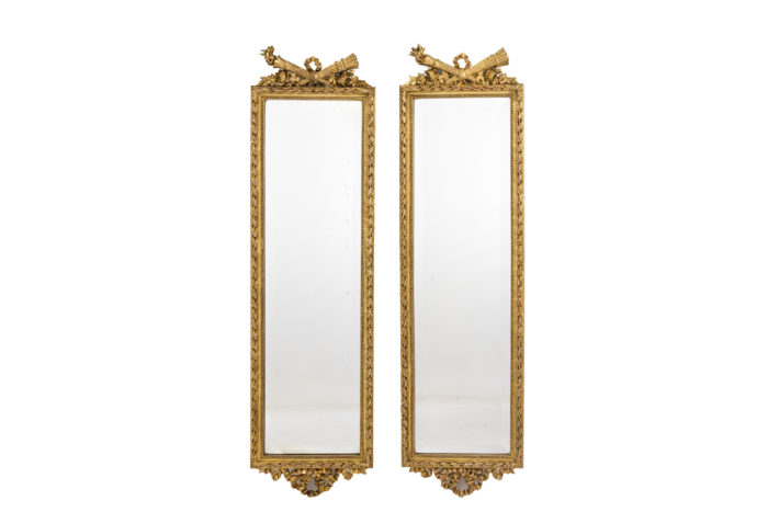 louis xvi style mirrors gilt wood