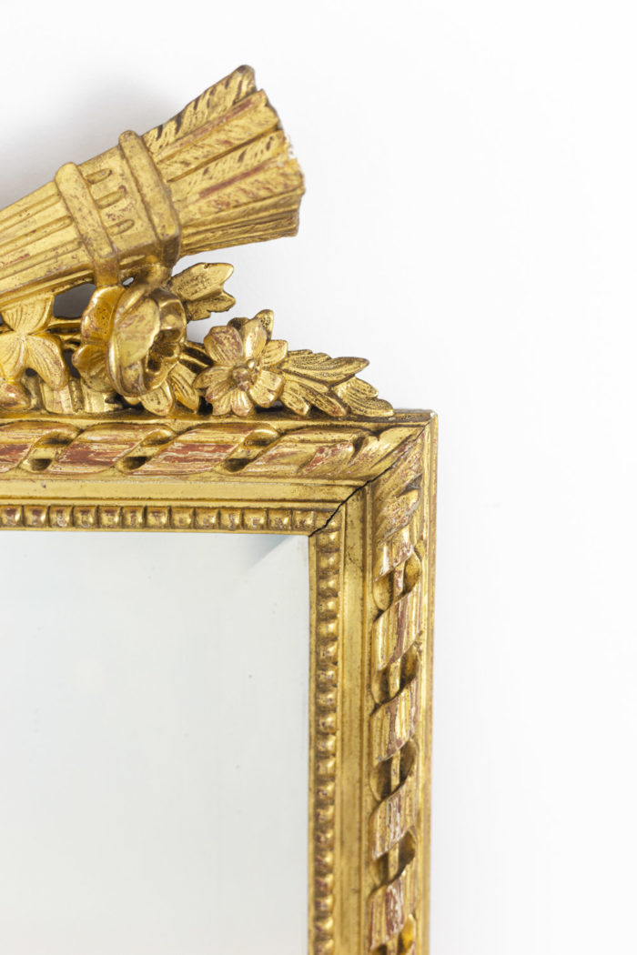 louis xvi style mirrors gilt wood detail