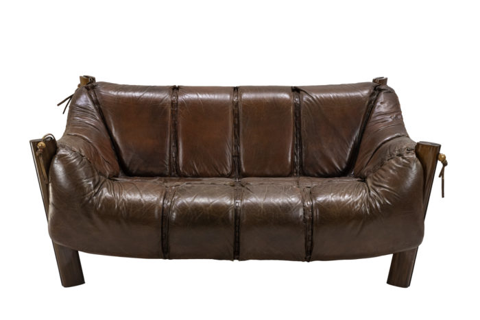 percival lafer sofa MP-211 leather rosewood