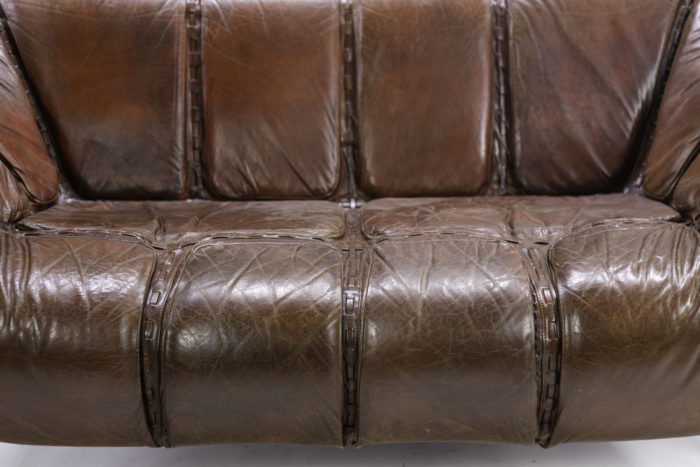 percival lafer sofa MP-211 leather rosewood seat