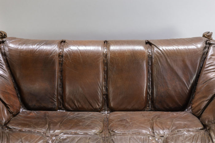 percival lafer sofa MP-211 leather rosewood back