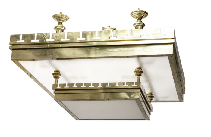 ceiling light gilt brass plexiglass