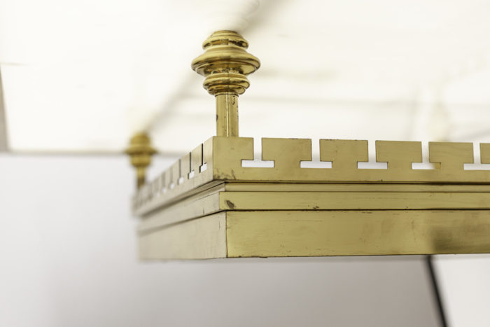 ceiling light gilt brass plexiglass detail