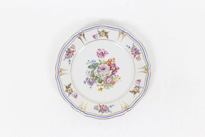 service porcelaine limoges pallas france assiette dessert