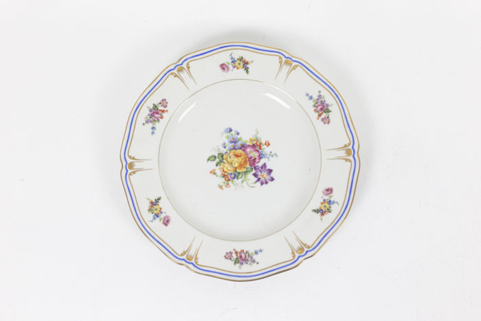 service porcelaine limoges pallas france fleurs