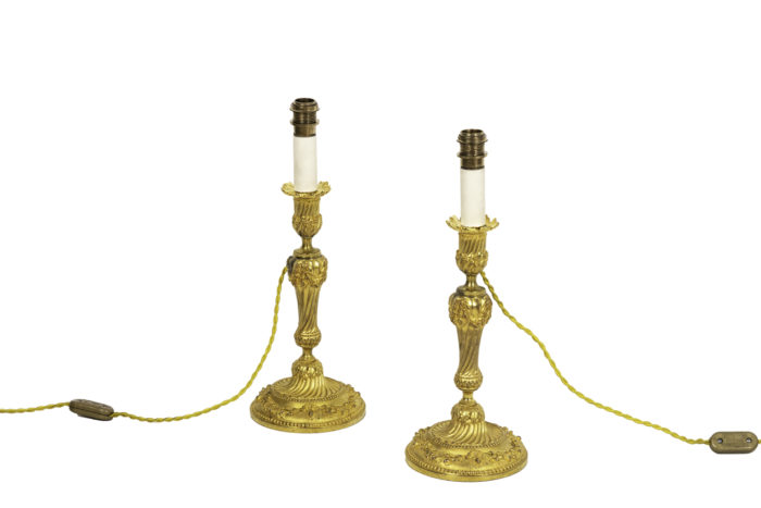 transition style candleholders gilt bronze