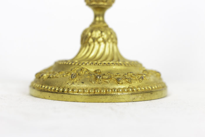 transition style candleholders gilt bronze base