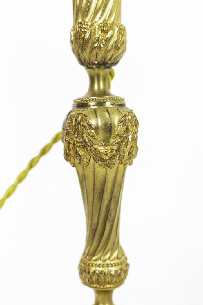 transition style candleholders gilt bronze swirl