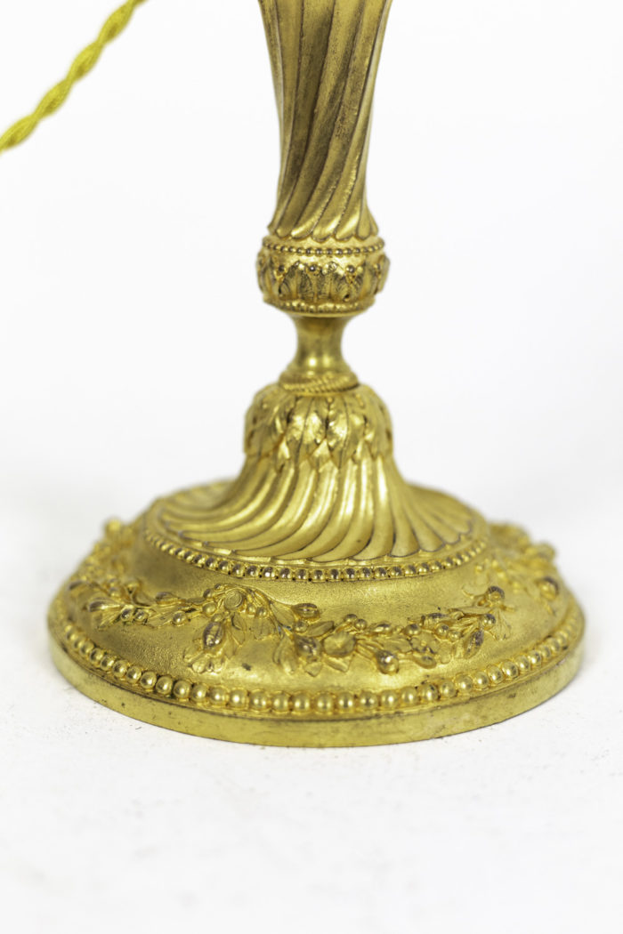 transition style candleholders gilt bronze vegetals