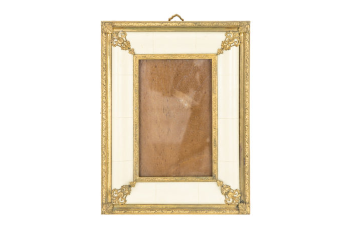 louis xiv style photo frame ivory gilt bronze