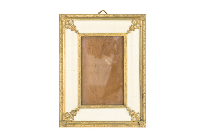 cadre photo style louis xiv ivoire bronze doré