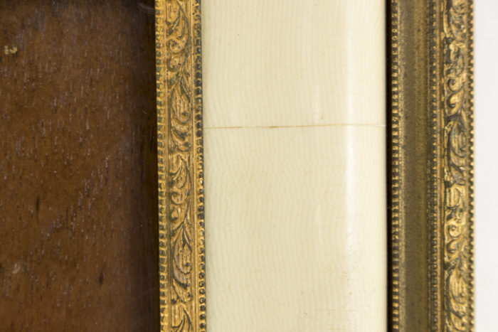 louis xiv style photo frame ivory gilt bronze scrolls