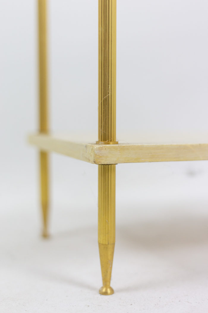 console cream lacquer gilt bronze fluted legs