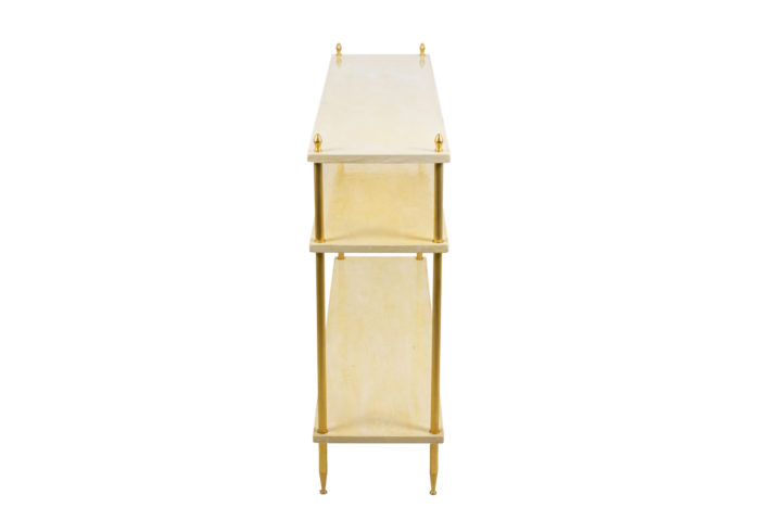 console cream lacquer gilt bronze side