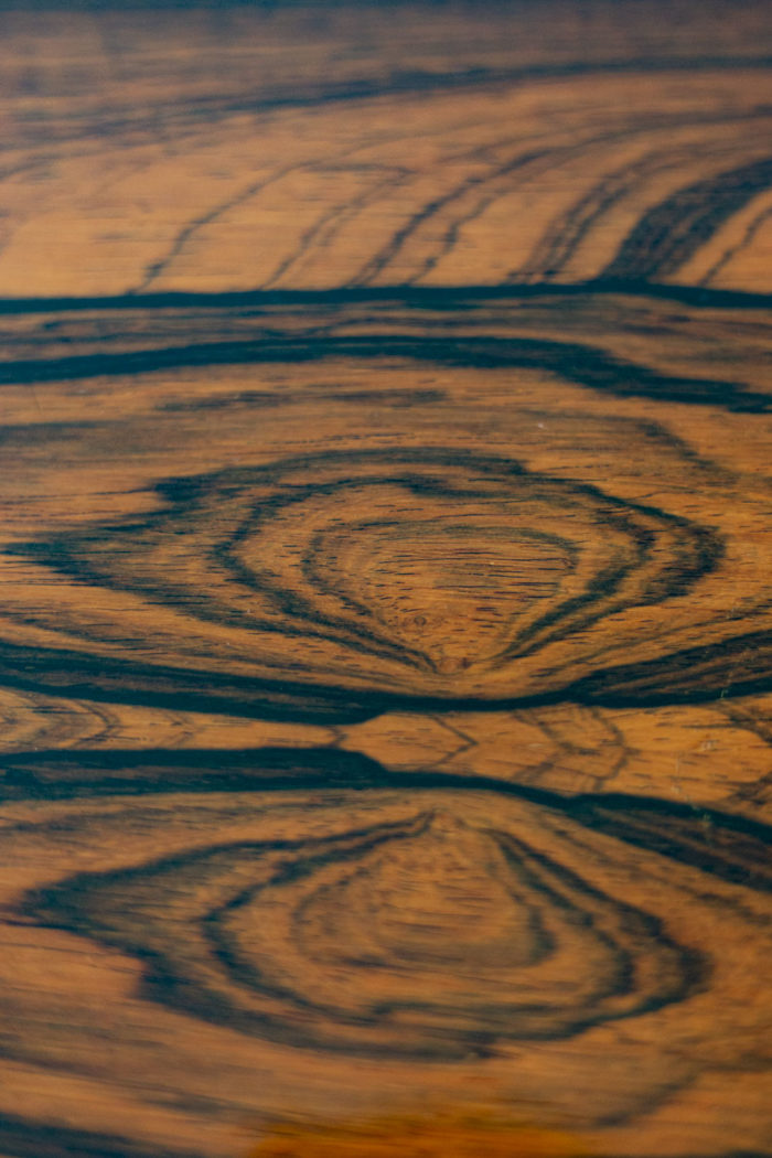 johannes andersen coffee table rosewood wood detail