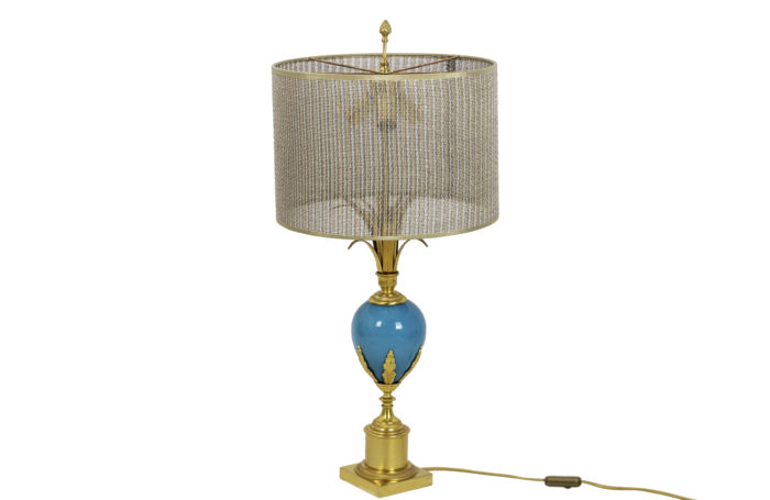 lamp turquoise opaline gilt bronze