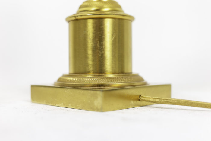 lampe opaline turquoise bronze doré base