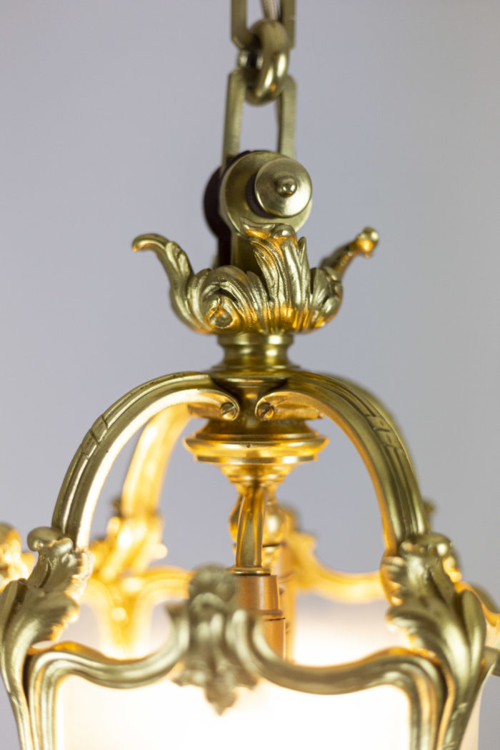 louis xv style lantern gilt bronze glass top