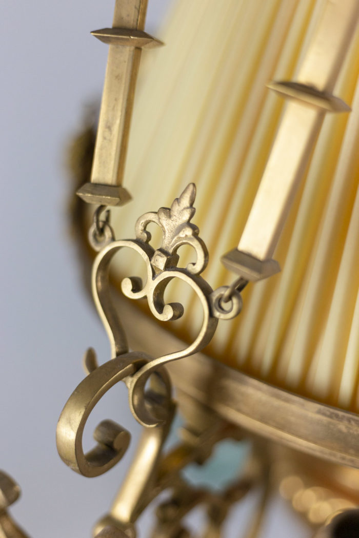 napoleon iii chandelier gilt bronze detail