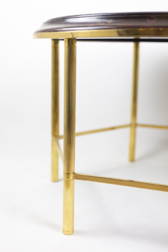 coffee table persian style lacquer gilt bronze leg