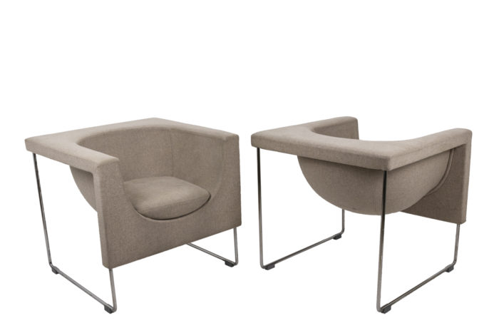 Pair of Nube armchairs 1