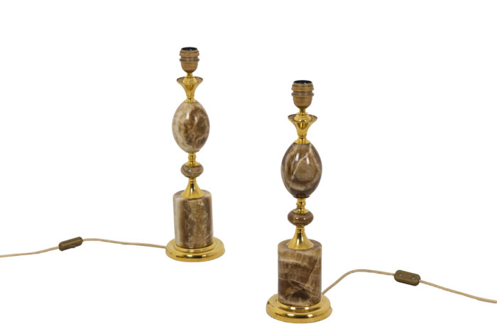 Pair of lamps in onyx 7