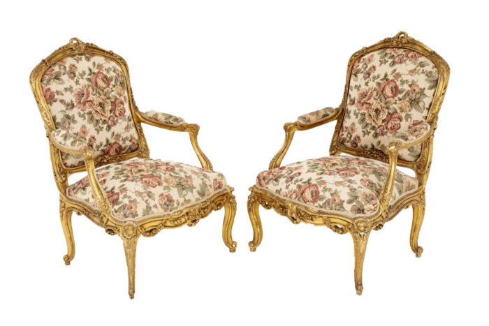 fauteuils style louis xv