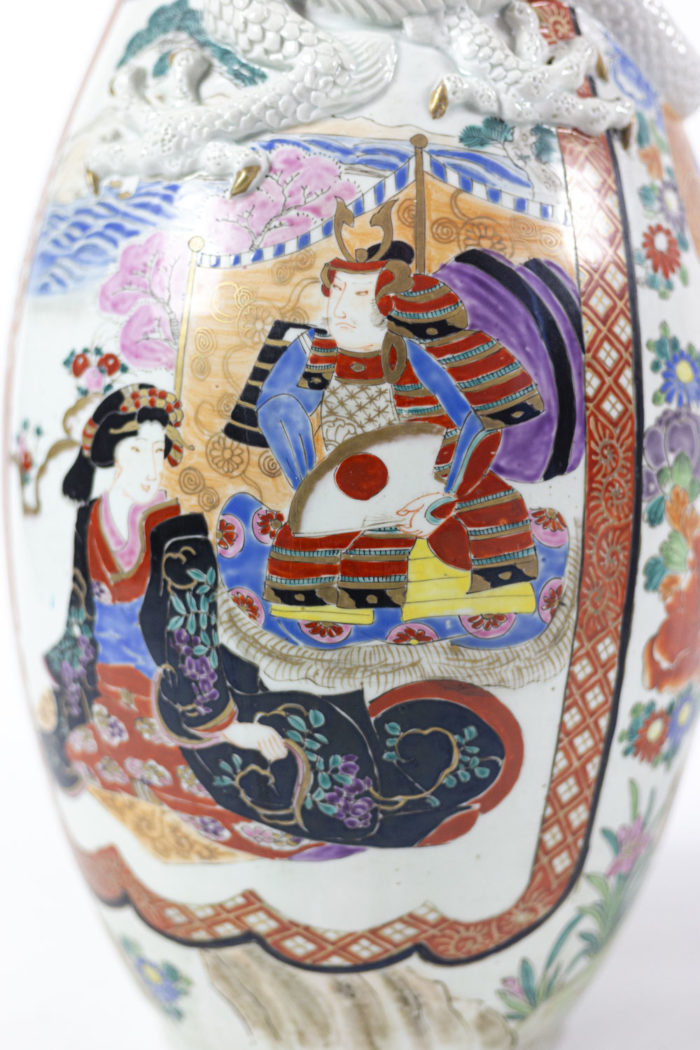 large vases chinese porcelain scene