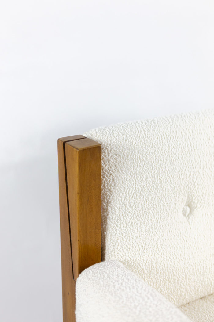 pierre chapo s15 armchair elm leather detail