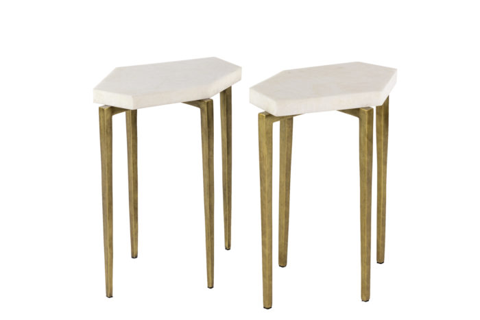 Rock crystal end tables 1