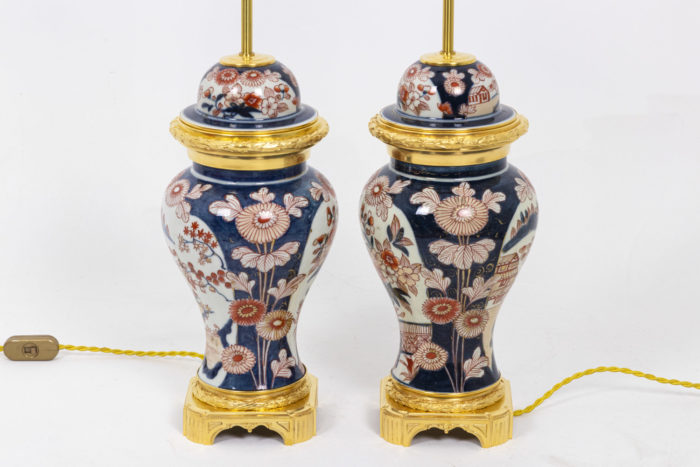 Paire de lampes Imari vases 2