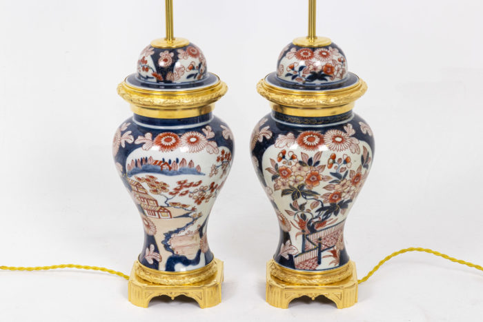 Paire de lampes Imari vases 3