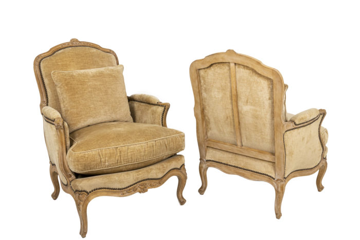 Pair of Louis XV Bergeres 1