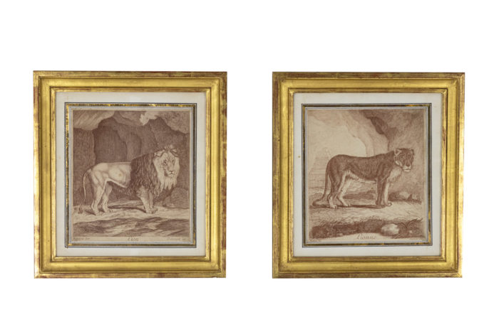 Pair of engravings