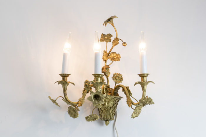 Pair of Louis XV style wall sconces 7