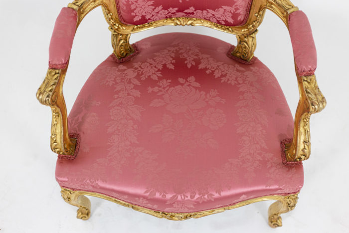 Pair of pink armchairs 10