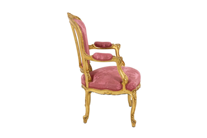 Pair of pink armchairs 4