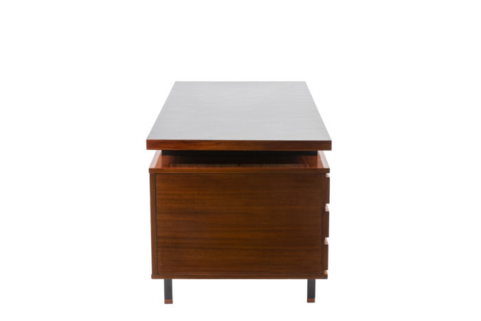 Pierre Guariche, Desk in mahogany and lacquered metal 8