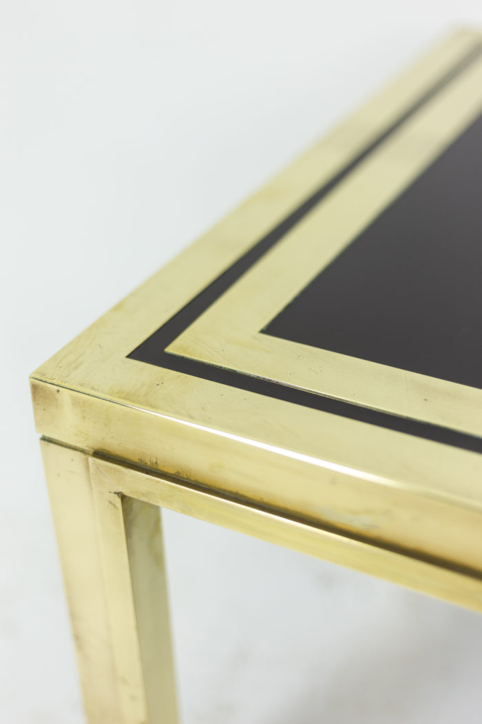 Pair of end tables in gilt brass 6