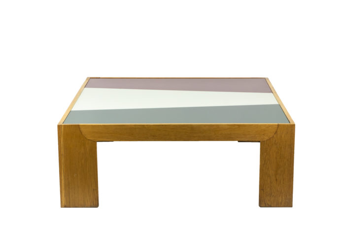 Grande table basse en chêne blond, vu d'ensemble 2