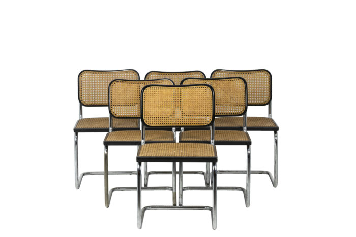 Marcel Breuer, Series of six canned chairs 1