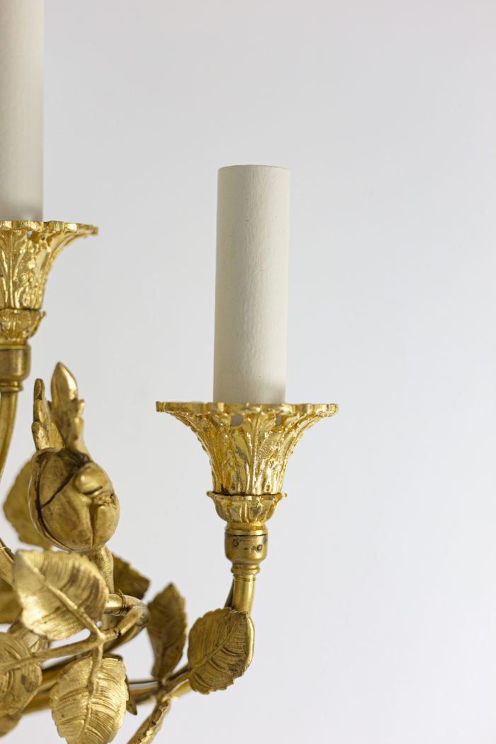 Louis XVI style wall sconces in gilt bronze 2