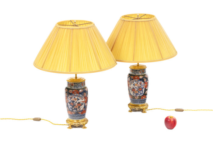 Pair of lamps in Imari porcelain 7