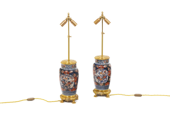 Pair of lamps in Imari porcelain 6