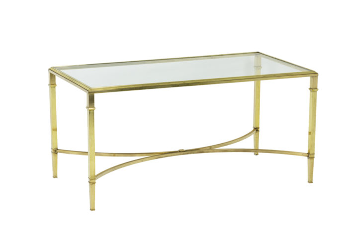 Table basse de salon en bronze doré