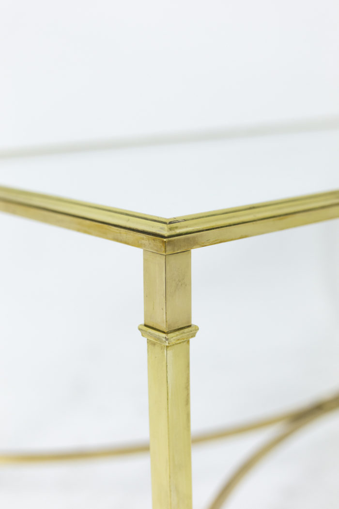 Table basse de salon en bronze doré, détails 2