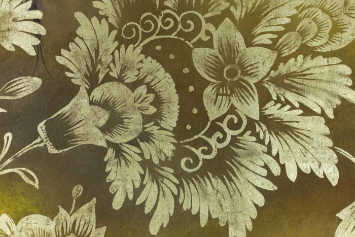 Toile peinte, Oiseaux et feuillages, détails 5