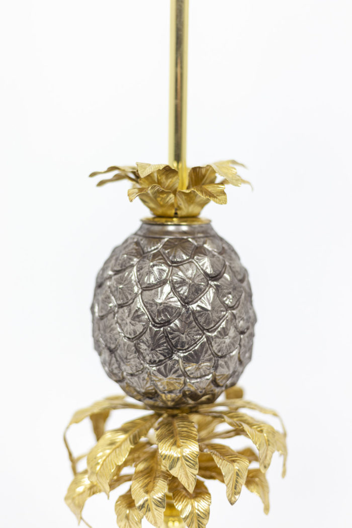 Maison Charles, Pineapple lamp in gold and silver brass 7