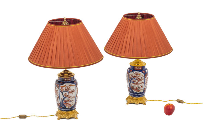Pair of lamp in Imari porcelain 6
